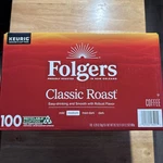 Folgers Classic Medium Roast K-cup Coffee Pods, 100 Ct.. Fixed Price $59.99.