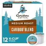 Caribou Blend Medium Roast Coffee Keurig Singleserve Kcup Pods 12 Pcs. Fixed Price $21.93.