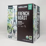 Kirkland Signature Coffee Organic French K-cup Pods, Dark Roast, 120 Ct. Fixed Price $63.91.