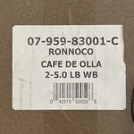Ronnoco Handcrafted Coffee Caf De Olla Whole Bean 5 Lb Bag Mexican Style. Fixed Price $50.00.