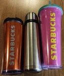 Lot Set 3 Coffee Travel Mug Cups Mermaid Logo - Rare!. Fixed Price $28.95.