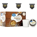 Great Value Hazelnut Cappuccino Mix, Single Serve Medium Roast Coffee Pods 12 Ct. Fixed Price $7.85.