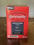Community Coffee Signature Blend Dark Roast Single-serve Keurig K-cup Pods 12. Fixed Price $9.99.