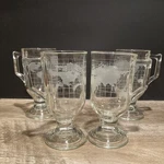 Vintage Nestle Nescafe World Globe Set 4 Coffee Tall 8 Oz Cups Mugs. Fixed Price $35.00.