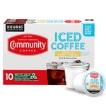 Community Coffee Vanilla Sweet Cream, 10 Keurig Iced Pods, Dark Roast,. Fixed Price $8.54.