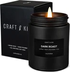 Premium Smoke & Vanilla Black Scented Candles For Men Long Lasting Wi. Fixed Price $33.70.