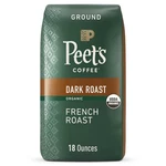 Peets Coffee, Usda Organic Dark Roast Ground - French 18 Ounce Bag. Fixed Price $25.69.