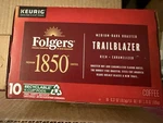 Folgers 1850 Trailblazer Medium-dark Roast Coffee, 60 Keurig K-cup Pods. Fixed Price $29.95.