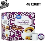 Great Value 100% Arabica French Dark Roast Ground Coffee Pods, 48 Ct. Fixed Price $14.99.