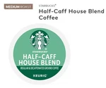 Starbucks Medium Roast House 1/2 Half Caff Keurig Coffee K-cups. Fixed Price $32.98.