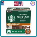 Starbucks Kcup Coffee Pods Medium Roast, Pike Place For Keurig, 96 Total. Fixed Price $77.13.