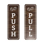 Signs Bylita Vertical Push And Pull Door (coffee Beans). Fixed Price $13.95.