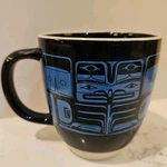 Chilkat Design Pacific Northwest Native Canada First Nations Ceramic Coffee Mug. Fixed Price $10.00.