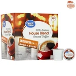 Great Value 100% Arabica House Blend Medium Roast Coffee Pods, 48 Ct. Fixed Price $14.90.