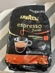 2 Lavazza Barista Gran Crema Whole Bean Coffee Medium Espresso Roast .. Fixed Price $32.00.