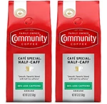 Community Coffee Ground Cafe Special Half Calf 2 Pack. Fixed Price $35.95.