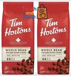 Tim Hortons Whole Bean Medium Roast 2 Pack 100% Arabica Canada Favorite Coffee. Fixed Price $36.99.