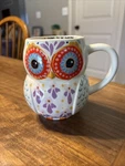 Natural Life Owl Mug Bright Colors Don Forget To Be Awesome Coffee Cup. Fixed Price $14.00.
