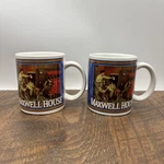 Maxwell House Coffee Mug Houston Harvest Kraft Foods Item Lot 2. Fixed Price $18.98.