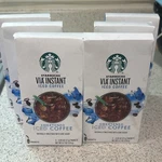 Starbucks Via Instant Iced Coffee Boxes (30 Packets Total) Best By 09/2026. Fixed Price $61.99.