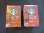 (2) Starbucks Breakfast Blend Bright & Tangy Medium Roast Coffee 10 K-cup Pods. Fixed Price $22.95.