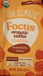 Four Sigmatic Focus Organic Coffee Ground Medium Roast Caramel 10 Oz. Fixed Price $11.99.
