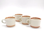 Mikasa Spiced Pumpkin Dura Stone Coffee Cups Set 4 Mugs Mcm. Fixed Price $29.99.