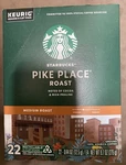4 Pack Starbucks Pike Place Coffee K-cups, Medium Roast, 88 Count / 6-2026. Fixed Price $44.95.