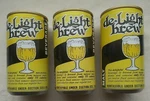 3 De Light Brew Forged Steel Empty Cans San Francisco - Vancouver Non Alcoholic. Fixed Price $7.99.