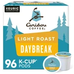 Caribou Coffee Daybreak Morning Blend, K-cups, Light Roast, 96 Count. Fixed Price $51.93.