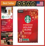 Holiday Blend Medium Roast Coffee Pods For Keurig, 100% Arabica, 22 Count. Fixed Price $30.99.