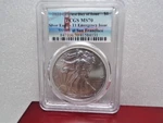 2021 (s) Silver Eagle Pcgs MS70 Emergency Issue Struck At San Francisco #c 2280. Fixed Price $140.00.