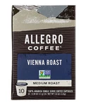 Allegro Coffee, Vienna Roast Pods 10 Count, 3.8 (pack 1). Fixed Price $18.16.