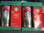 Lot Of Two (2) New Starbucks 16 Oz Tumbler Limited Holiday Blend 2.5 Pouch. Fixed Price $13.99.