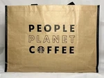 Starbucks Large Reusable Shopping Bag People Planet Coffee 16X11X7. Fixed Price $14.71.
