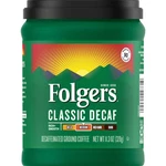 Folgers Classic Decaf Medium Roast Ground Coffee, 11.3 Ounce (pack 1). Fixed Price $26.99.