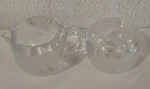 1970S Vintage Nestle Nescafe Coffee World Glass Creamer And Sugar Bowl BD2. Fixed Price $24.99.