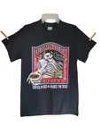 Ravens Brew Deadmans Reach Coffee Skeleton Men's Small T-shirt 2010 Ray Troll. Fixed Price $15.00.