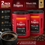 2-PACK Folgers Dark Roast Ground Coffee, Black Silk, 40.3 Oz.. Fixed Price $59.95.