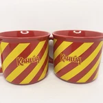 Kahlua Coffee Mugs (2-PACK) 2025 Holiday Set 16OZ Ceramic Red & Yellow. Fixed Price $13.99.