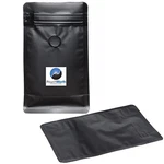 100 8 Oz Coffee Bags With Valve Black Flat Bottom Beans Packaging. Fixed Price $26.99.