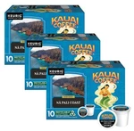 Kauai Coffee Dark Roast Na Pali Coast 10 Pods Single Serve K-cups 4.2 Oz. (3 Pk). Fixed Price $41.79.