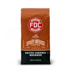 Fire Department Coffee, Salted Caramel Bourbon Infused, Premium Ground. Fixed Price $11.29.