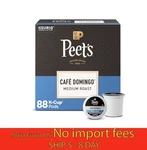 Peets Cafe Domingo K Cup Pods 88CT Medium Roast COFFEE...(A19.5). Fixed Price $56.80.