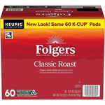 Nib Folgers Medium Roast Classic Coffee Keurig Cup Pods 60 Ct. Fixed Price $36.09.