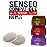 180 Pods Senseo Compatible Italian Coffee Value Pack $0.2/PAD And Free Shipping. Fixed Price $35.00.
