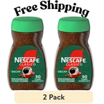 (2 Pack) Nescaf Clasico Decaf Dark Roast Instant Coffee, 3.5 Oz Every Cup. Fixed Price $10.80.