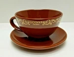 Godiva Chocolatier Coffee Cocoa Cup & Saucer Set. Fixed Price $11.97.