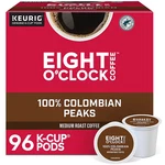 Eight O'clock 100% Colombian Peaks Coffee, K-cup Pod, Medium Roast 96CT Hot!!!. Fixed Price $45.99.