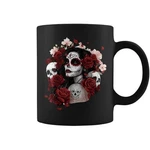 Dia Los Muertos Mexican Day The Dead Sugar Skull Coffee Mug. Fixed Price $14.99.